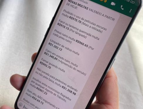 Informação sobre aumento dos valores de multas de trânsito é falsa